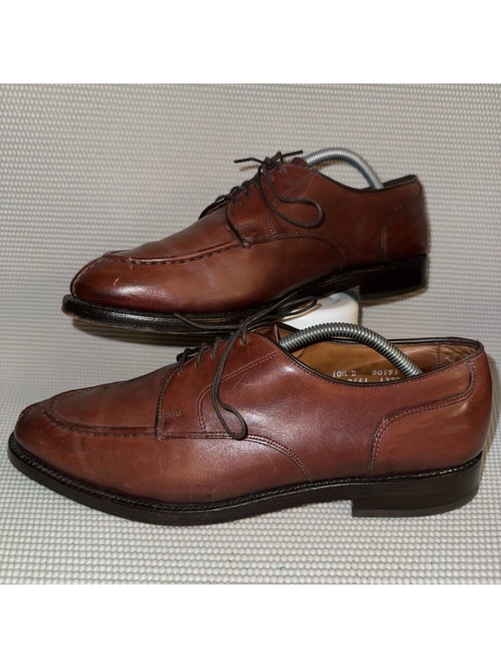 Allen Edmonds Bradley Brown Leather Apron Toe Derby Dress Shoes Men’s Size 10.5D